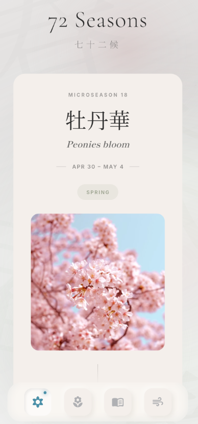 Discover current microseason with beautiful illustrations